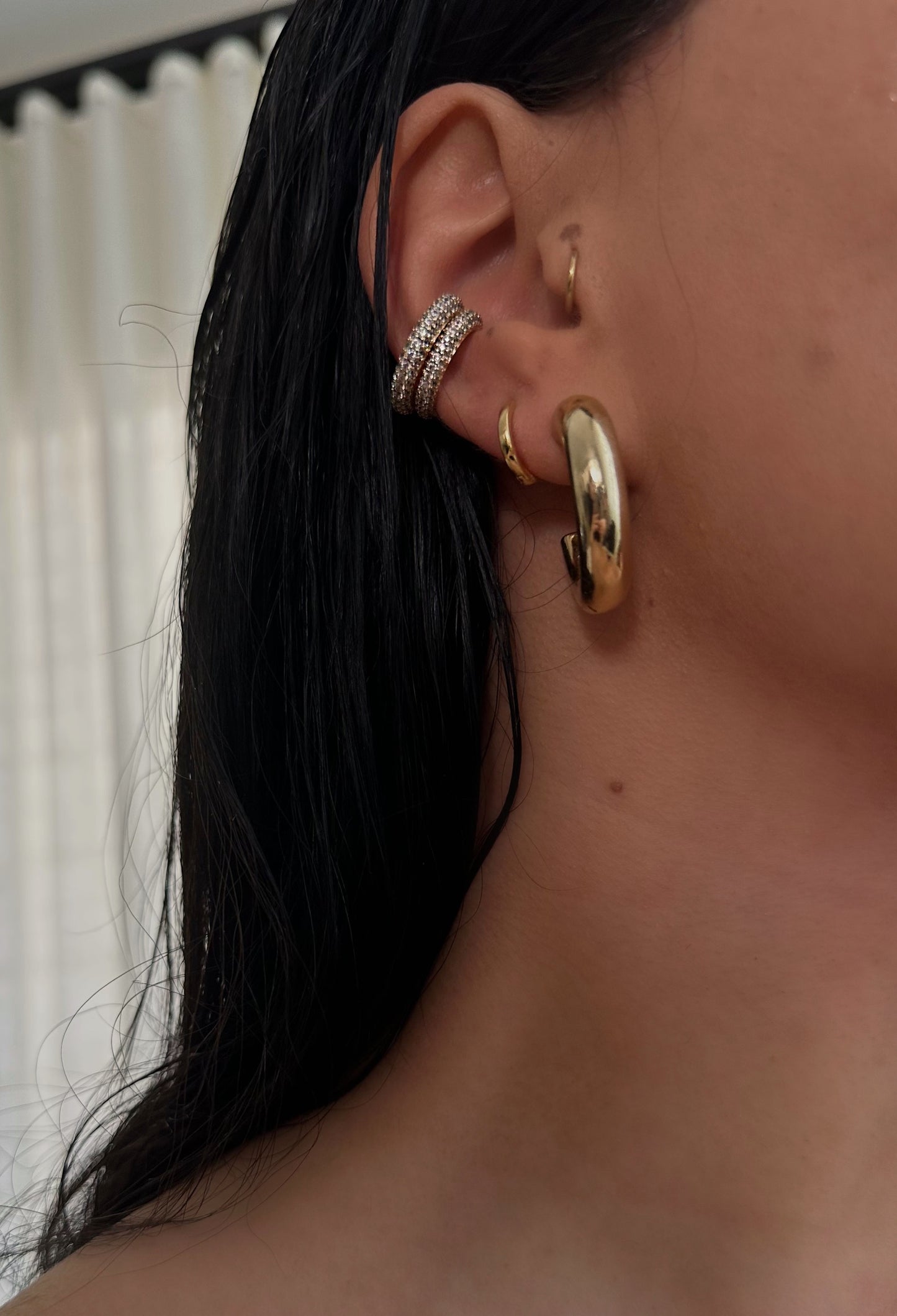 JJ Pave Ear Cuff