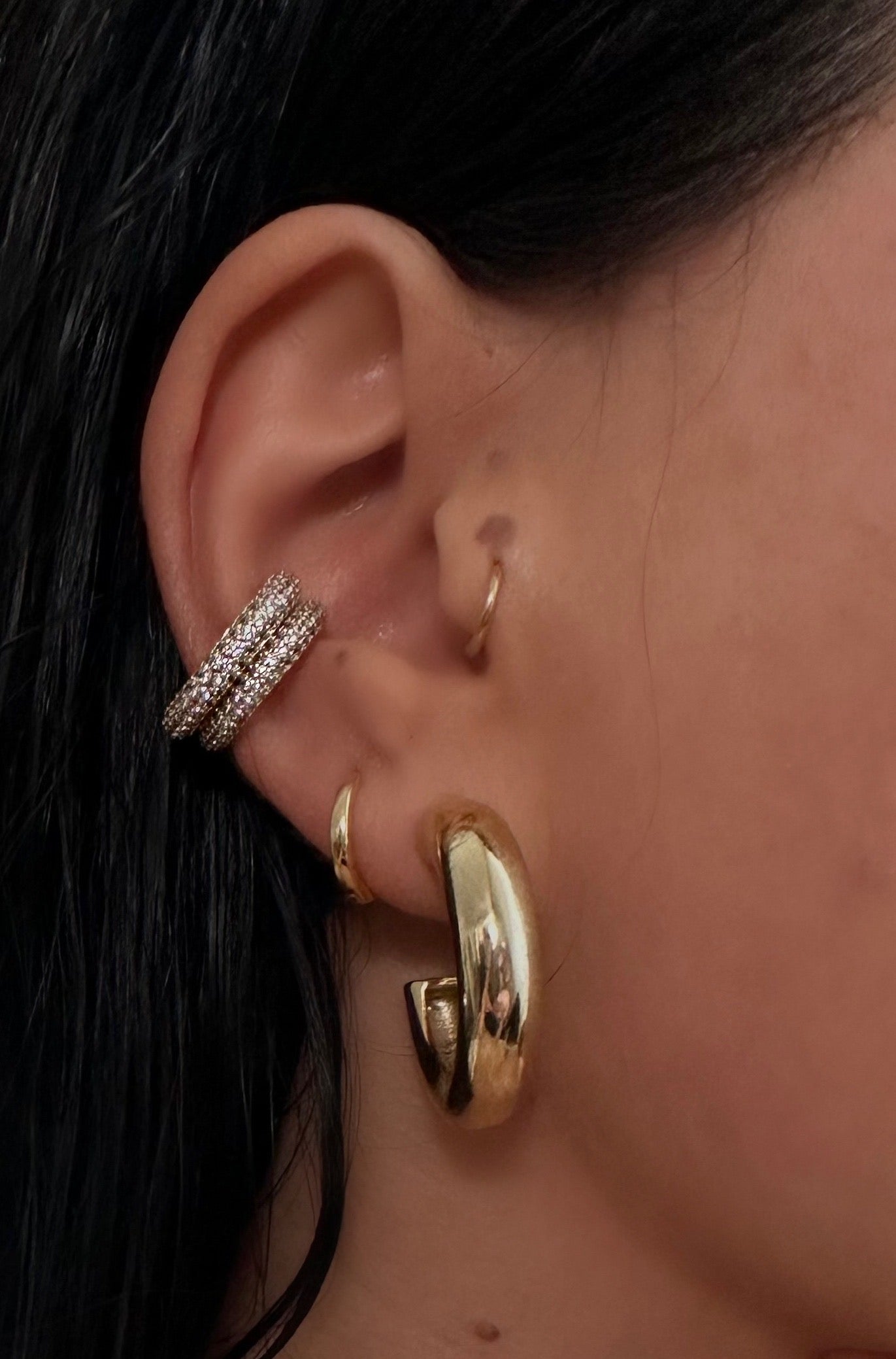 JJ Pave Ear Cuff