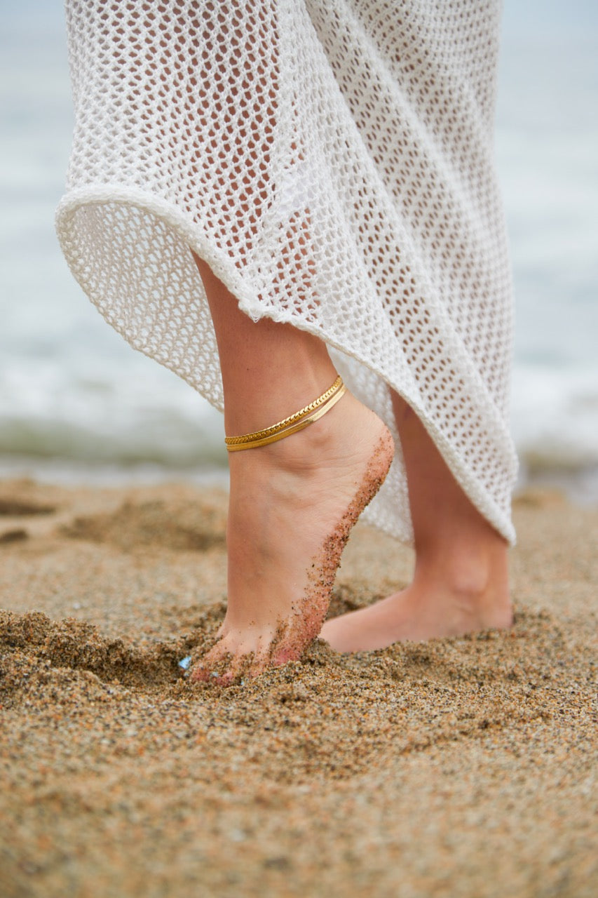 Herringbone Anklet