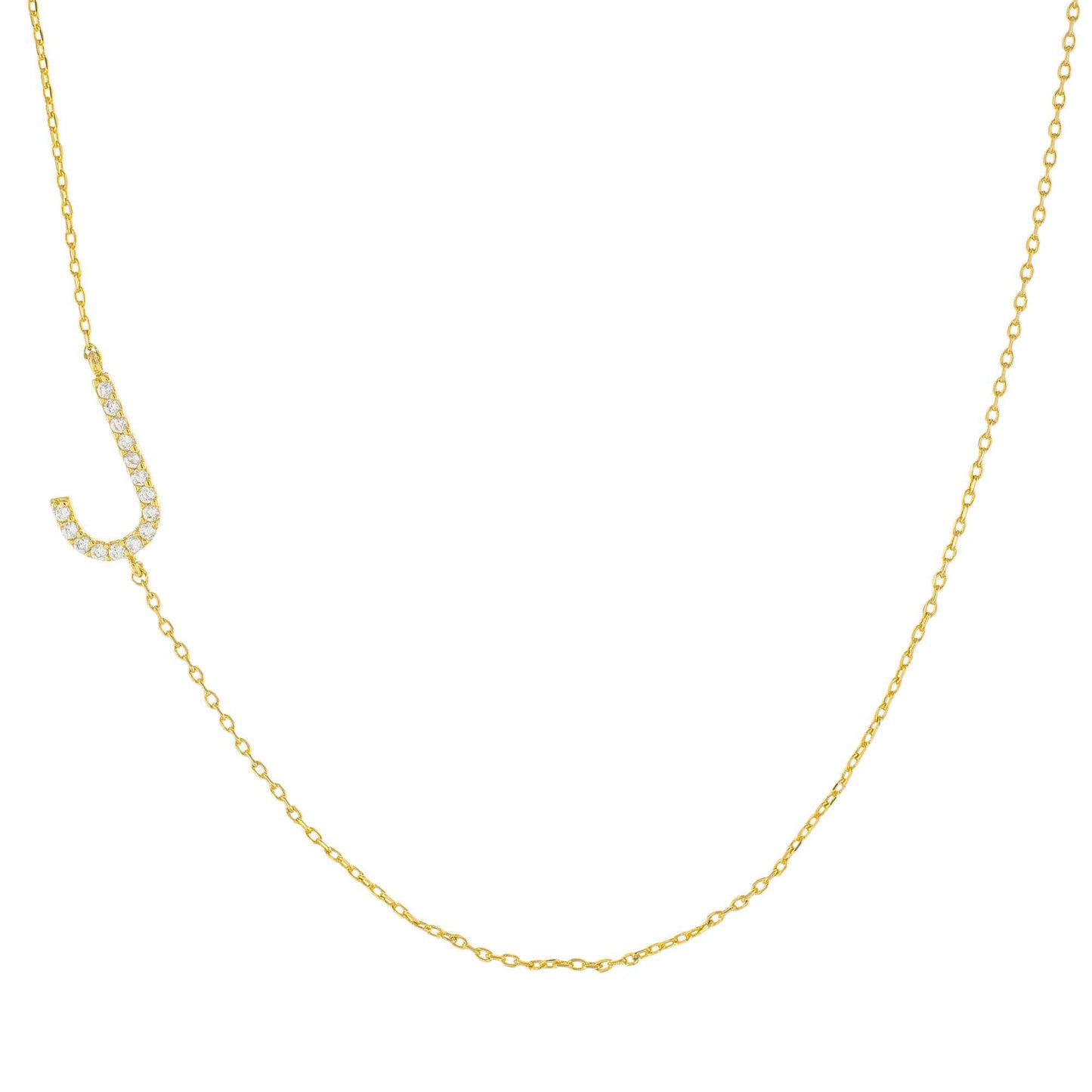 Pavè Initial Necklace