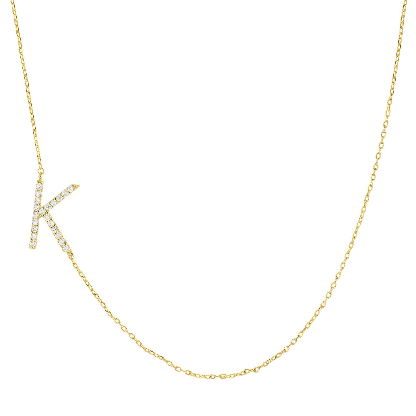 Pavè Initial Necklace