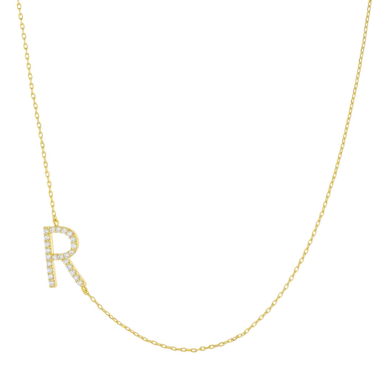 Pavè Initial Necklace